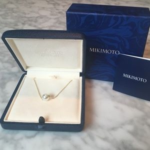 Mikimoto Akoya Single Pearl Necklace in 18K Gold